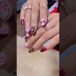 Flower’s Nails Style 💅🏻with Gel Builder #nails #simplenails #naildesign #shorts