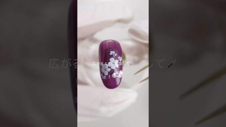 シールで簡単に華やかなネイルデザインに♡#shorts