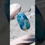 【大理石ネイル】透け感ブルーで奥行きアート｜ジェルネイルのやり方｜ニュアンスネイル カラージェル