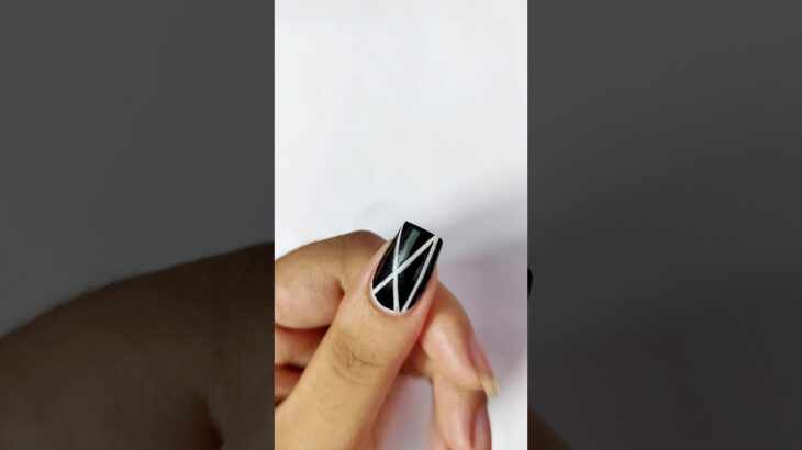 Easy Striping Nail art at home 🏡💅🏻#nails #nailart #shorts #viralvideo