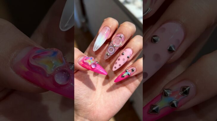 Psychedelic Dream #nails #nailart #trippy #psychedelicart  #psychedelicNails #uvnails #ジェルネイル #Uñas