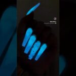 Glow in the Dark NAILS😮😮😮#shorts