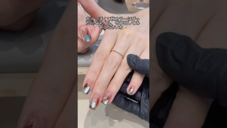 #マグネットネイル #マグネットジェル #秋ネイル #nails #nailart #naildesign #ネイル #ネイルデザイン #セルフネイル #ネイル初心者