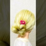 簡単ヘアアレンジ 新学期クイックツイストまとめ髪 Updo Quick & Easy IDOL HAIR #簡単ヘアアレンジ #新学期 #backtoschool #成人式ヘア #shorts
