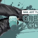 Embossed Green + Gold Nail | Classy Nail Art How To 💚💛