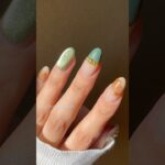 〈ArkNail・CanDo・petite price・Nail Town・mica〉カーキのマットネイル。