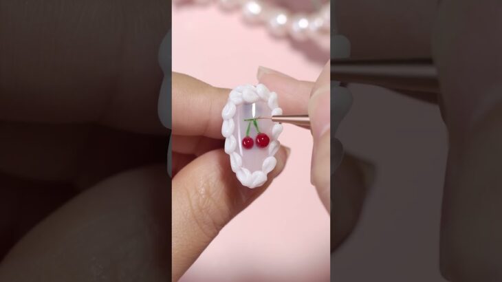 3D Nail Art with Snowy Cone🎂