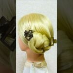 簡単ヘアアレンジ 新学期ヘアクリップまとめ髪 School Hairstyle #簡単ヘアアレンジ #新学期 #backtoschool #shorts #short