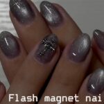 【セルフネイル】ちゅるちゅるフラッシュマグネイル💅可愛いジェル見つけたので使って見た🩶セルフでフィルイン💅
