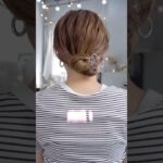 ピンが苦手な人やってみて✨#簡単アレンジ #セルフアレンジ #hairstyle #hair #ミディアムヘア #髪型 #まとめ髪 #大人カジュアル #大人かわいい