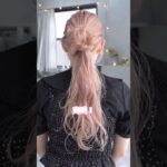 華やかアレンジ✨#簡単アレンジ #セルフアレンジ #hairstyle #hair #ミディアムヘア #髪型 #まとめ髪 #大人カジュアル #大人かわいい