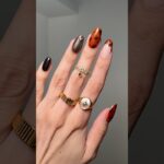tortie shell nails are perfect for autumn! ✨ #nails #nailgelart #designnails #diynails #naildesign