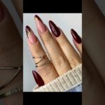 Wine Nail design 💅🏻 / Red wine nails✨️ #winenaildesing #nails