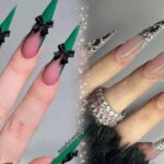 Acrylic nail design #longnails #nailartdesigns