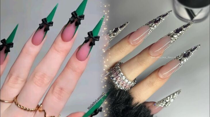 Acrylic nail design #longnails #nailartdesigns