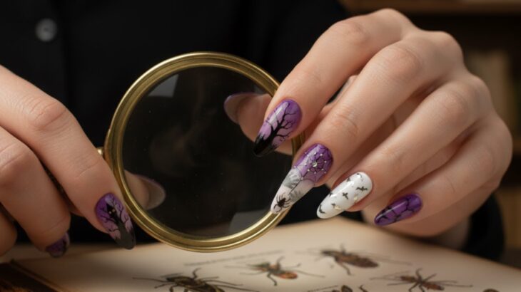 Autumn Vibes & Halloween Nails | Easy Nail Art Tutorial Step by Step