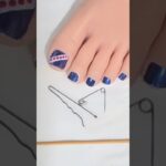 EASY TOE NAIL ART #foot #pedicure #viral #feetnail #toenailart #art #shorts #diy #artist #nails