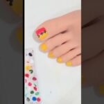 EASY TOE NAIL ART #pedicure #feetnail #toenailart #art #shorts #naildesigns #diy #artist #nails