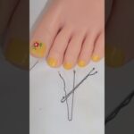 Easy Toe nail designs #pedicure #viral #feetnail #art #shorts #naildesigns #diy #artist #nails