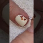 Fall Nail Art 2025 | Drag Marble Autumn Flower Nails Tutorial | #naildesign