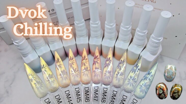 Simple But Beautiful Fall Nail Art With The Dvok~Chilling Collection