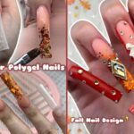 FALL SWEATER POLYGEL NAILS✨ EXTRA LONG POLYGEL NAILS & FALL NAIL DESIGN | Nail Tutorial