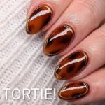 EASIEST WAY TO DO TORTOISE SHELL GEL NAIL DESIGN! AUTUMN/FALL 🍂 NAIL ART