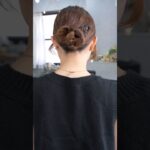 カチモリまとめ髪#簡単アレンジ #セルフアレンジ #hairstyle #hair #ミディアムヘア #髪型 #まとめ髪 #大人カジュアル #大人かわいい