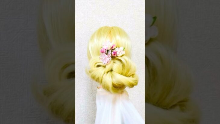 簡単ヘアアレンジ 成人式アイドル風まとめ髪 Everyday Hair Arrangement Goods  Rubber #簡単ヘアアレンジ #成人式ヘア #成人式前撮り #shorts