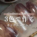 CanDoジェル3色だけで作る安いのに高見えするデザイン✨