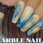 Marble Nail Art Step-by-Step Tutorial | Relaxing Art | Doing Nails with @temu Products | Nail Art