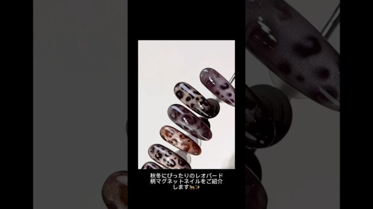 #マグネットネイル #マグネットジェル#秋ネイル #冬ネイル #レオパードゲッコー #レオパード柄#ネイルデザイン #ネイル #nails #nailart #naildesign #nail