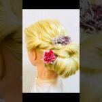 簡単ヘアアレンジ成人式のまとめ髪 ASMR Curly Updo Easy Hairstyle  #簡単ヘアアレンジ #成人式ヘア #成人式前撮り #shorts #short