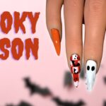 Spooky Halloween Nails 🎃 | Ghost, Pumpkin & Bat Nail Art Tutorial 2025 | DIY Halloween Nail Designs