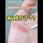 【キャンメイク新作】 天才すぎ粘膜カラー✨1本でノーアイシャドウメイク完成！クリーミータッチライナーシアー［40th］トゥルーレッド👀 #shorts
