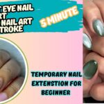nail extension tutorial ! nail extension for beginner ! Nails tutorial, cat eye nails , chrome nails