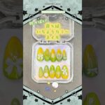 【秋っぽネイル】黄×緑のいちょうカラーネイル【抹茶のネイル】