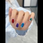 #マグネイルネイル#ネイル #ネイルデザイン #nails #nailart #naildesign #セルフネイル #nails #nailart #naildesign #マグネットジェル #宝石