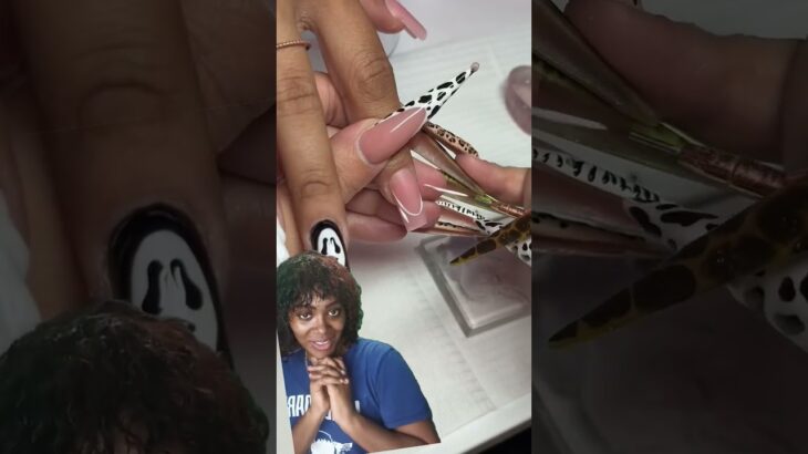 💅🐄 “These Halloween Nail Lines Had Me STRESSED 😩✨ | 3D Ghost Nails 👻💅”#HalloweenNails, #3DGhostNails