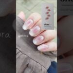 ohoraのジェルネイルシールこのデザイン可愛い🤍N  GLOW BLUSH