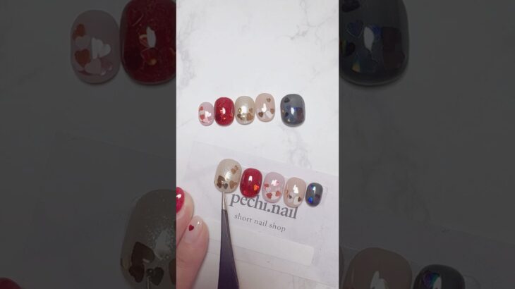 【ハート埋め込みHow to 梱包動画】  #ジェルネイル #セルフネイル #デザイン #やり方 #howto  #nails #nailart #チョコ #ネイルチップ