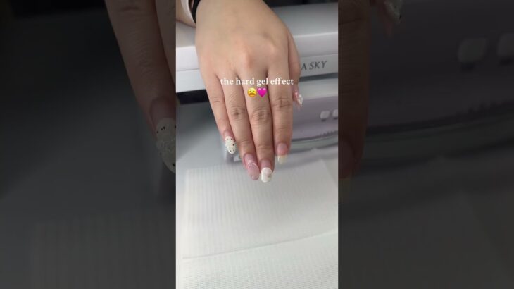 guess how many weeks 🫣 #nails #hardgelnails #gelxnailtech