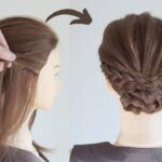 【大人ヘアアレンジ】片編み込みで作る上品まとめ髪 / Classy Side Braid Updo Hairstyle