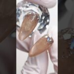 大人の秋冬ネイル💅ブラウンベージュの地層ネイル｜リノジェル ニュアンスグリッター×マグネットで奥行きアート