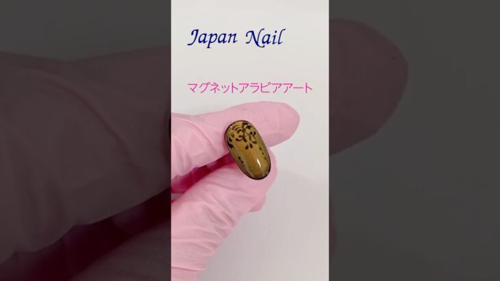 マグネットパウダーでマグネットアラビアネイル #マグネットネイル #アラビアネイル #マグネットパウダー #2way