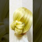 簡単ヘアアレンジ 学校ヘアスティック三つ編みまとめ髪 School Hair Stick Arrangement #簡単ヘアアレンジ #backtoschool #学校 #shorts #short