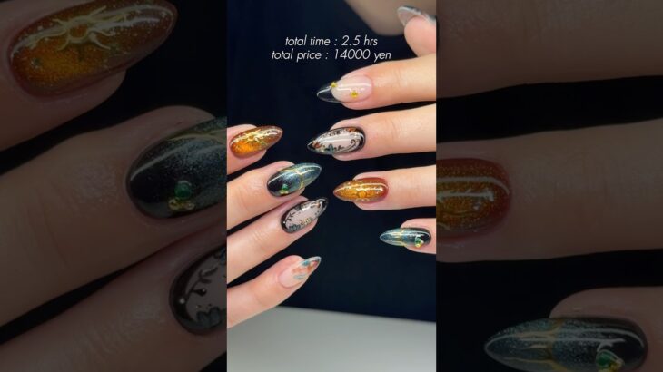 Let’s do a gel x set together | Autumn Nail Designs 🍂☕️ #gelxnails #geldesign