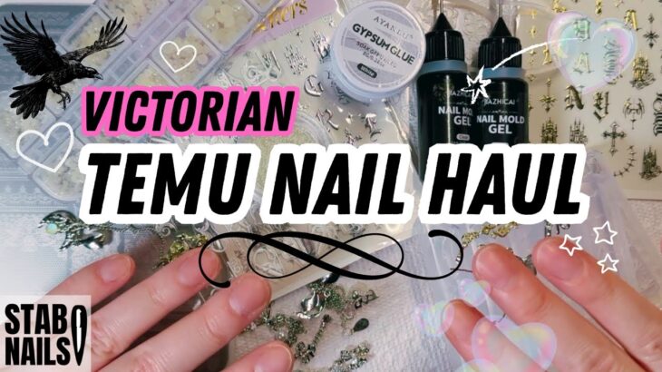 Victorian Aesthetic TEMU Nail Haul ✨🖤| Silicone Molds And More 🕯️