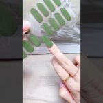 loves 💖 Army Green | Gel Nail Stickers #nails #howto