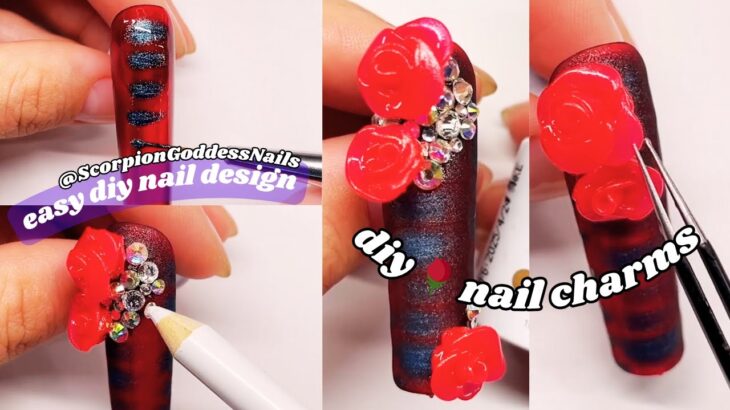 Ep. 0372 | DIY Fall Nail Art with Born Pretty Watercolor Gel 🌹✨ | Easy Charm Nails for Beginners!
